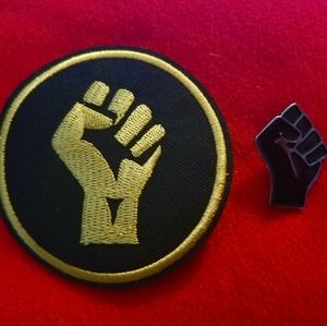 Black Lives Matter BLM Enamel Pin Patch Set